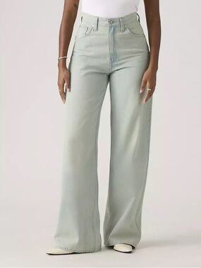Levi's Light Sage Wide Leg Jeans